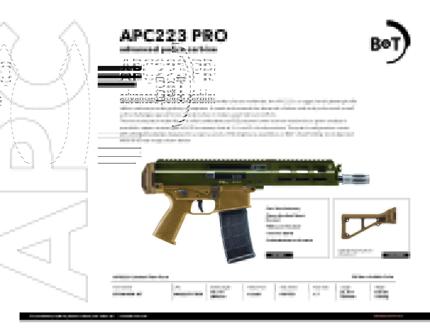 APC223 12.5” Limited Two-Tone with ANODIZED GREEN Upper, ...