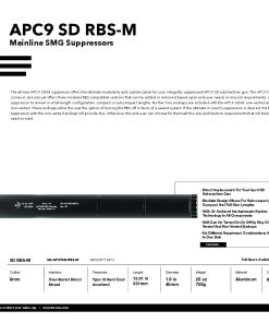 APC9 SD RBS-M Modular 9MM Suppressor – for use with all A...
