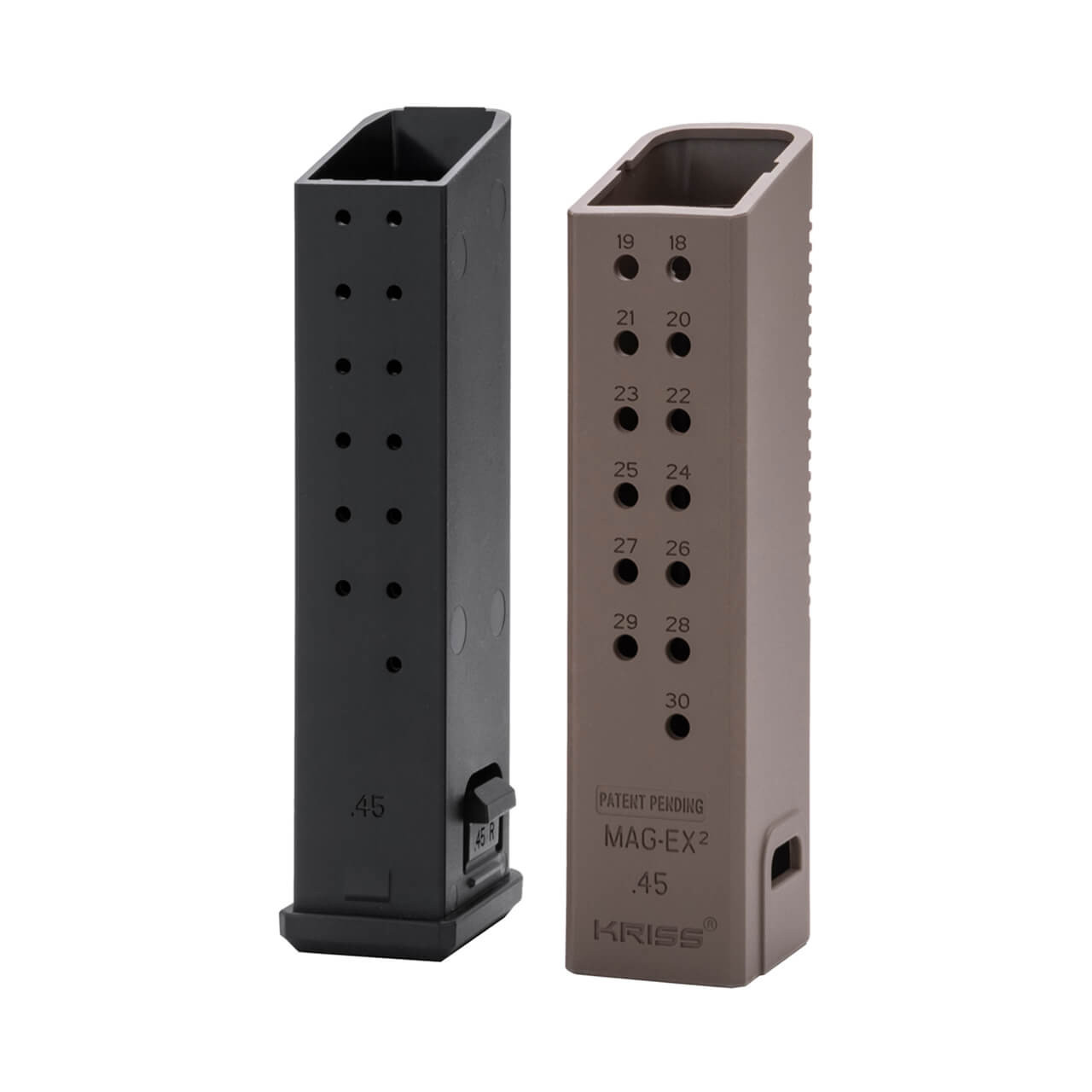 KRISS MagEx2 Extension Kit FDE for Glock 17 20 21 Magazines