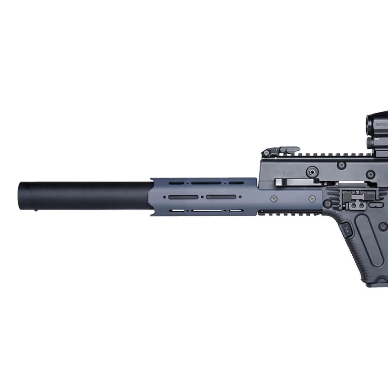 KRISS Vector MK9 Modular Rail Handguard - Combat Grey Cerakote | 9" Extension - Image 3