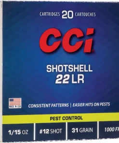 Order CCI Shotshell 22LR Ammo 31 Grain Lead Shot Online for sale