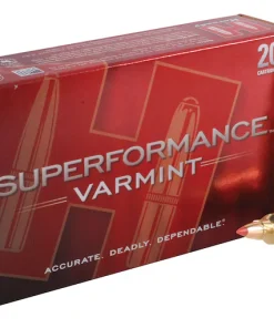 In Stock: Hornady Superformance Varmint 204 Ruger Ammo 40 Grain Hornady V-Max Polymer Tip 500rounds for sale
