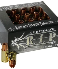 G2 Research R.I.P. 9mm Luger Ammo 92 Grain G2 R.I.P. Fragmenting Hollow Point Lead Free Box of 100 rounds for sale