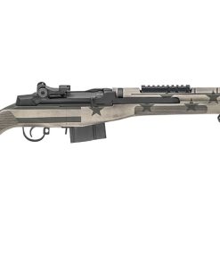 Springfield M1A Scout Squad 308 with Sand/OD Green American Flag Stock (Display Model) - firearms - PRK Arms